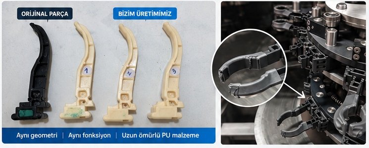 OLYMPOS özel parça yeniden üretim örneği